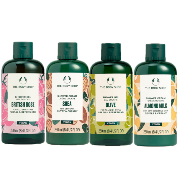 Shower Gel - Floral & Nutty Collection-4pc