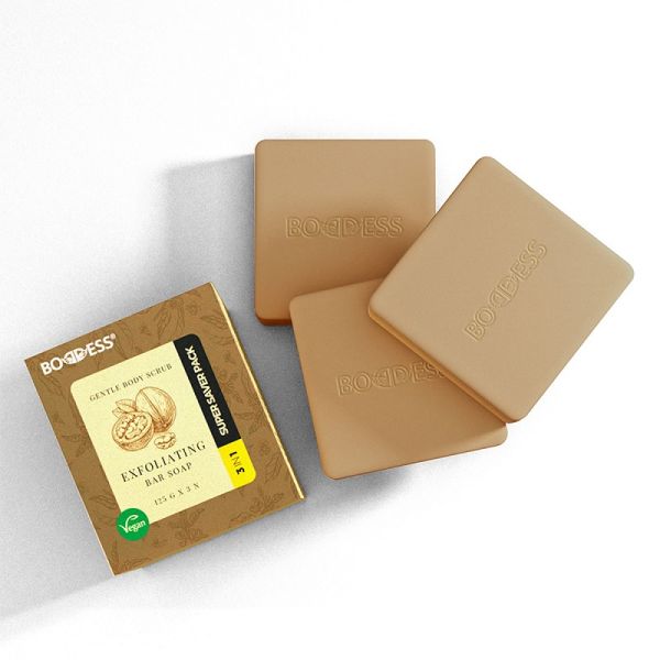 Boddess Exfoliating Bar Soap (Pack of 3) 125g