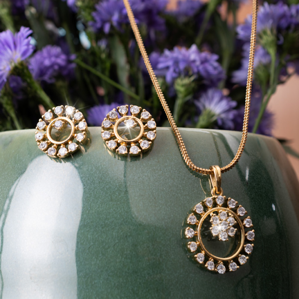 Boddess Circle Of Life Pendant Set(4N)