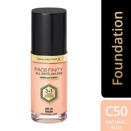 Max Factor Face Finity All Day Flawless 3 In 1 Foundation - 50 Natural(30ml)