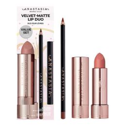 Anastasia Beverly Hills Velvet Matte Lip Duo - Malt Mini LL + Sunbaked LS(Pack of 2)