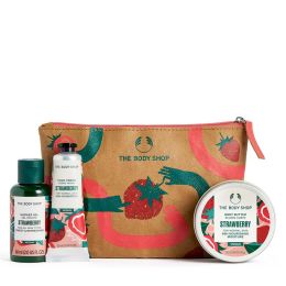 The Body Shop Strawberry Shower Gel, Body Butter and Hand Cream Gift Set