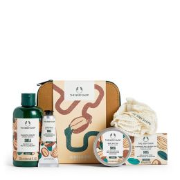 The Body Shop Shea Shower Cream, Body Butter, Hand Balm, Soap and Small Remie Lily Gift Set