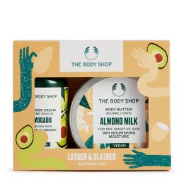 The Body Shop Avocado Shower Cream and Almond Milk Body Butter Gift Set