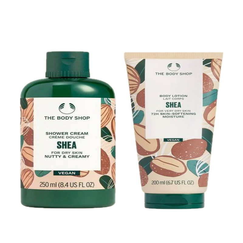 The Body Shop Shea Shower Cream and Body Lotion Duo-2pc